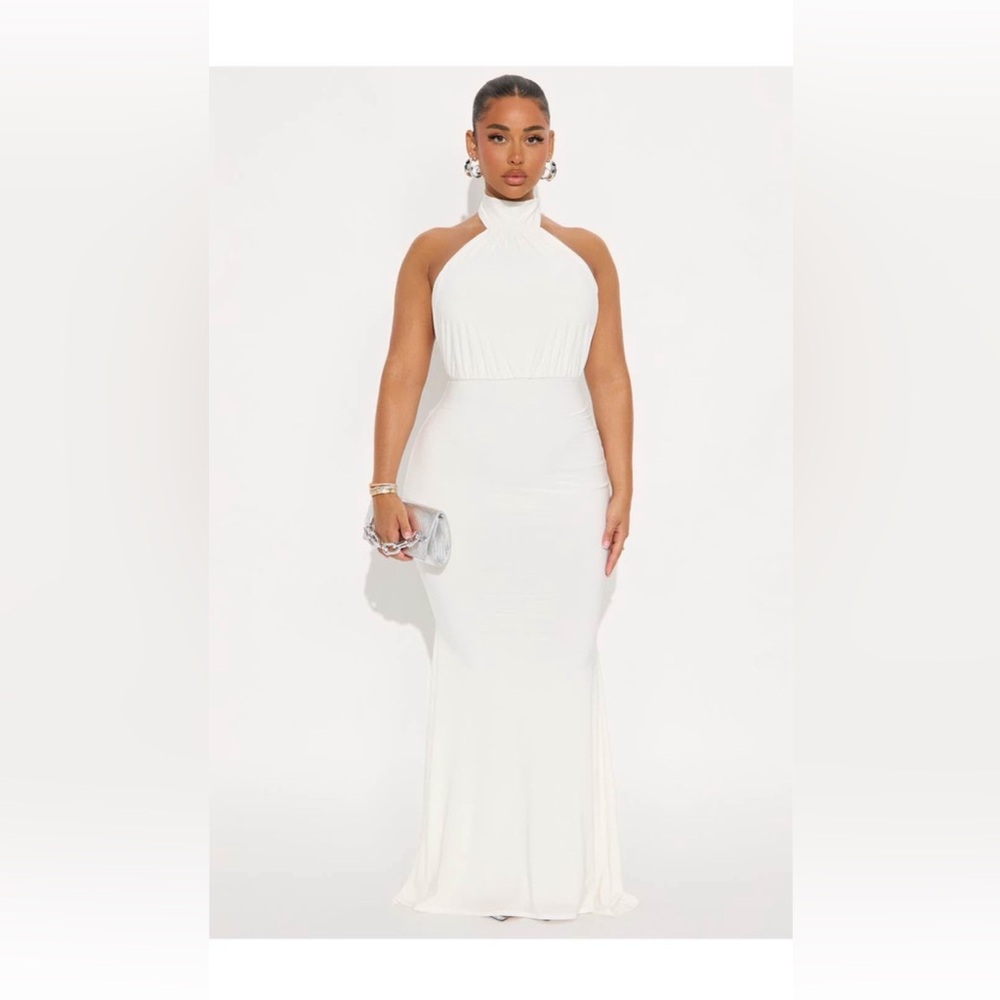 Fashion Nova White Maxi Dress